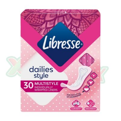 LIBRESSE DAILIES STYLE 30 MULTISTYLE PADS